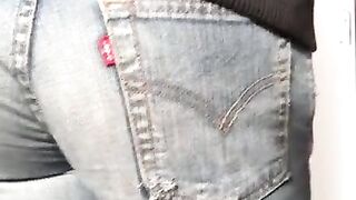 Old Levis jeans ass tease 4