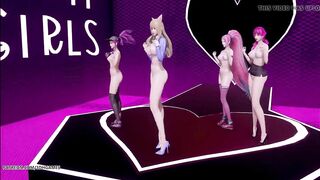 R18-MMD TAHITI - Phone Number Nude Vers. Ahri Akali Kaisa