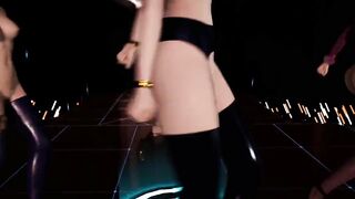 [MMD] K/DA - PopStars Ahri Akali Evelynn Kaisa the best Uncensored 3D Nude Dance