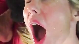 Cheating fuck slut wife begs for facial