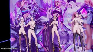 [MMD] T Ara- Sexy Love StripVers. Ahri Akali Kaisa Evelynn KDA 3D Erotic Dance