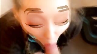 Deepthroat Fucking the Princess, she can't be Stopped, she Loves to Suck