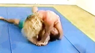 mixed wrestling with a strong fbb- YouTube