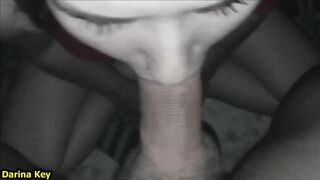 First Time Blowjob and Swallow all the Cum