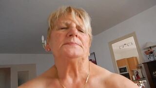 chubby grandma riding cock