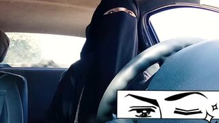 Niqab super mamant dance don la voiture khadoj