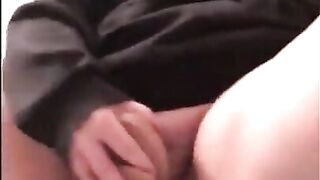 Slutty BBW plays with her pussy before getting fucked