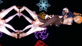 [MMD] Genshin Impact Jean Keqing McGeo Barbara Hot Strip Dance 4K UHD 60FPS