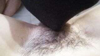 SHE LICKS MY HAIRY PUSSY CLOSE-UP, SPREAD HER LEGS AND LET ME LICK HER HAIRY PUSSY