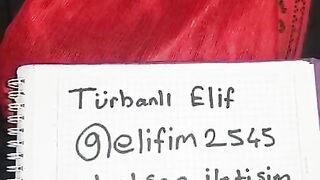 turbanli elif iletisim icin bilgilerini paylasiyor