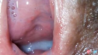 Cum Dripping out of my Pussy very Close Up!