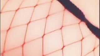 Dicked down Egirl in Fishnets