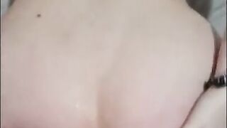 Amateur PAWG wife anal creampie