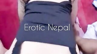 Hot Nepali Maal in Fishnet Stocking - Blowjob - Intense Fuck - Full Video for Sale - Nepal Sex Tape