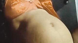 Pregnant Indian wife riding till orgasm