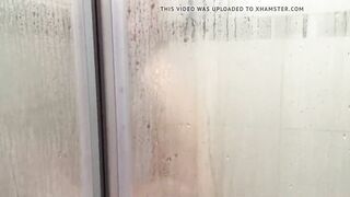 Pounding my pussy hard in the shower POV