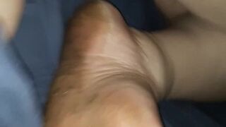 Licking dirty feet: foot fetish