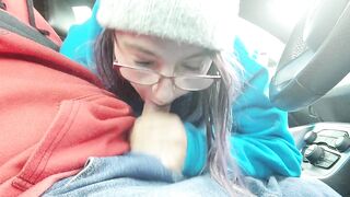 Side Bitch Sucking my Dick on a Break Road Head BJ Whore Slut