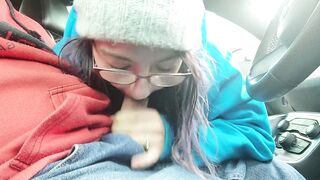 Side Bitch Sucking my Dick on a Break Road Head BJ Whore Slut