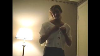 Vintage VHS Garage Sale Find Hot Blonde Undressing Big Real Tits