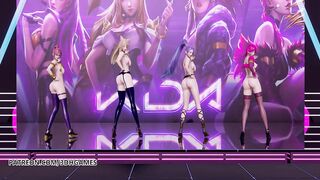 [MMD] Black Pink - how you like that Striptease Ahri Akali Evelynn Kaisa 3D Erotic Dance