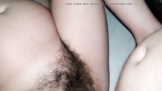 Super hairy pregnant pussy creampie