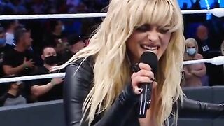 BeBe Rexha performing at Wrestlemania 37