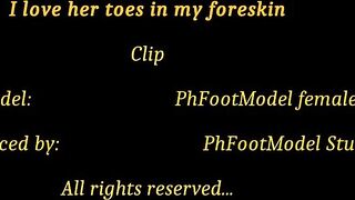 I Love her Toes in my Foreskin its Foot Paradise , Continuation of Part 1 she became a Model Casting