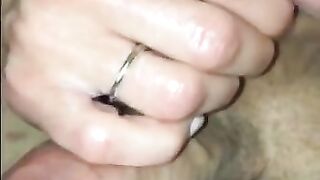 Wife uses her Teeth to Nibble on my Shaved Balls as I was Curious as to how it Feels, so take a look