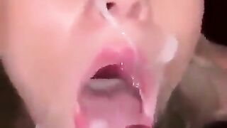 Instagram model sucking BBC huge facial