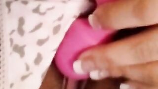 Bbw playing with toys & accidentally squirted all over phone