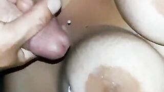 Cum On wife’s big Tits Cumpilation