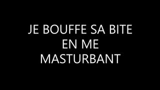 je bouffe sa bite en me masturbant