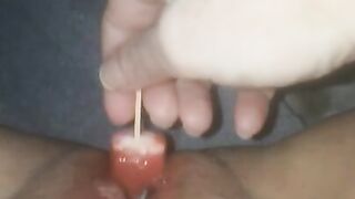 Slut Fucks Pussy with Popsicle