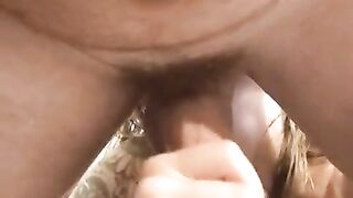 Hot blonde rimming deepthroat cum shot fat cock