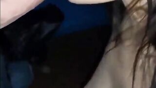 Slut making blowjob and licking cock bj