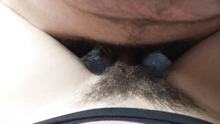 VERY FAST CUM ON HAIRY PUSSY