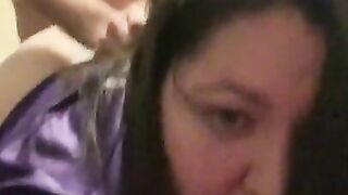 Wife films while I fuck and creampie her, no birth control