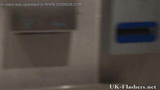 Public toilet voyeur and amateur masturbation