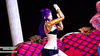 [MMD] SUNMI - LALALAY Ahri Seraphine Kaisa Erotic Hot Dance 4K 60FPS