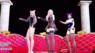 [MMD] Hwasa - Maria KDA Ahri Kaisa Seraphine Sexy Hot Kpop Dance 4K 60FPS