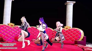 [MMD] Hwasa - Maria KDA Ahri Kaisa Seraphine Sexy Hot Kpop Dance 4K 60FPS