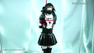 fx-tube com Latex lesbian cute maid bondage play part 1