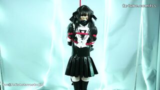 fx-tube com Latex lesbian cute maid bondage play part 1