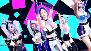 [MMD] EXID - DDD Sexy Kpop Dance Kda Ahri Akali Kaisa Evelynn Seraphine Kda all out