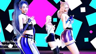 [MMD] EXID - DDD Sexy Kpop Dance Kda Ahri Akali Kaisa Evelynn Seraphine Kda all out