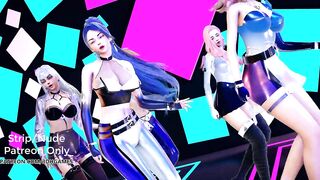 [MMD] EXID - DDD Sexy Kpop Dance Kda Ahri Akali Kaisa Evelynn Seraphine Kda all out