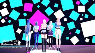 [MMD] EXID - DDD Sexy Kpop Dance Kda Ahri Akali Kaisa Evelynn Seraphine Kda all out