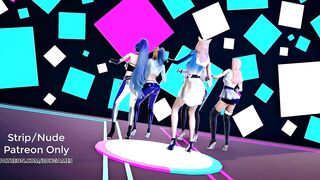 [MMD] EXID - DDD Sexy Kpop Dance Kda Ahri Akali Kaisa Evelynn Seraphine Kda all out