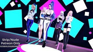 [MMD] EXID - DDD Sexy Kpop Dance Kda Ahri Akali Kaisa Evelynn Seraphine Kda all out